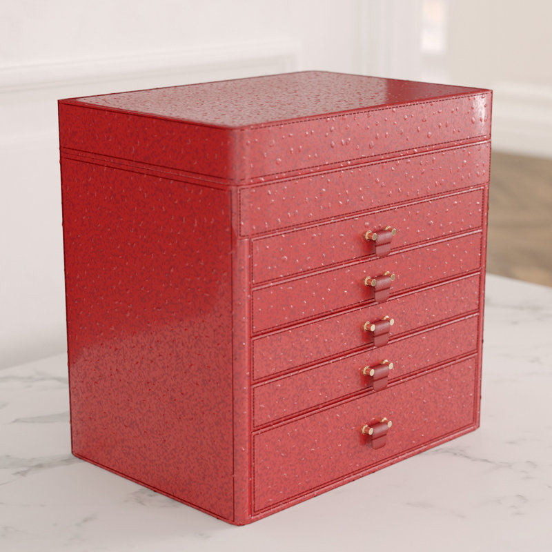 House of Hampton® 5 Drawer Nightstand Jewelry Box & Reviews Wayfair